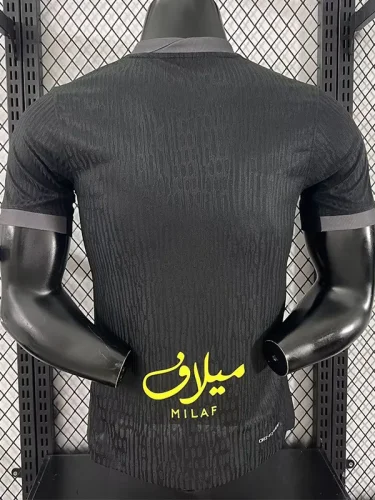 25-26 Ittihad Black Grey Player Version Soccer Jersey