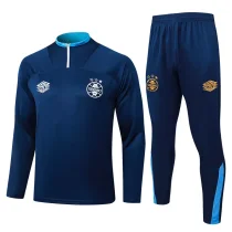 25-26 Gremio Royal blue Half Pull Tracksuit #B25107(半拉链)