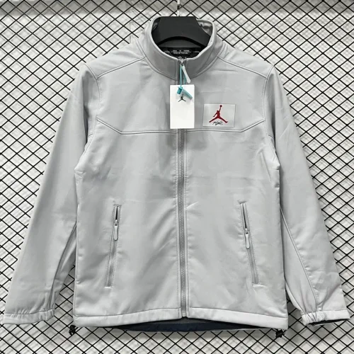 2025 Jordan Grey Outdoor Jackets #RK907软料
