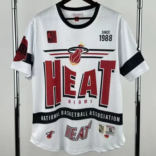 2026 HEAT White Retro High Quality Casual T-Shirt #MN