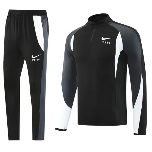 2025 NK Black Gray Half Pull Tracksuit #NB11 (半拉链)