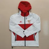25-26 Sevilla White Red Windbreaker