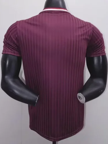 25-26 Bayern Brown Red Casual Edition Player Version Training shirts