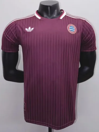 25-26 Bayern Brown Red Casual Edition Player Version Training shirts