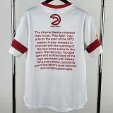 2026 Hawks White Retro High Quality Casual T-Shirt #MN