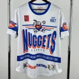 2026 Nuggets White Retro High Quality Casual T-Shirt #MN