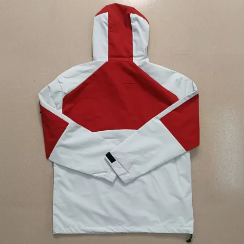 25-26 Sevilla White Red Windbreaker