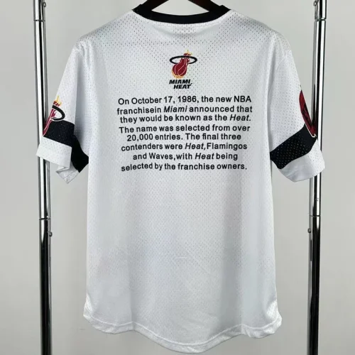 2026 HEAT White Retro High Quality Casual T-Shirt #MN