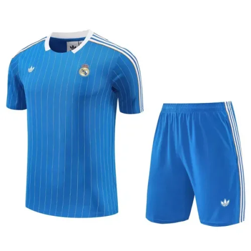 25-26 RMA Blue Training Short Suit #条纹