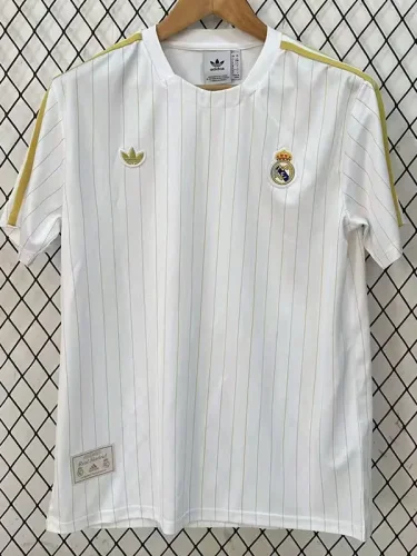 25-26 RMA White Casual Edition Fans Training Shirts (金边)