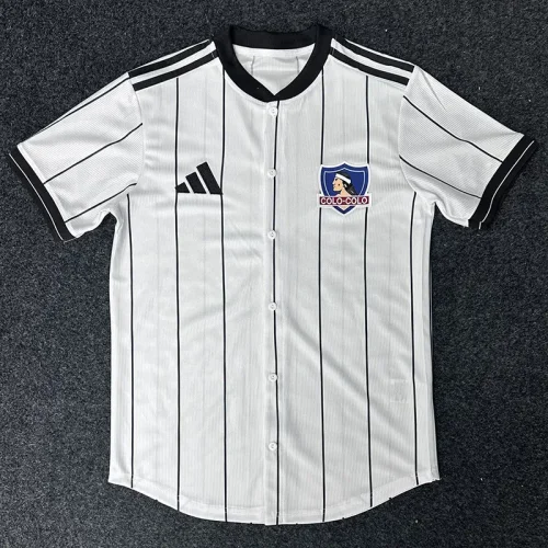 25-26 Colo-Colo White Casual Edition Baseball Jersey