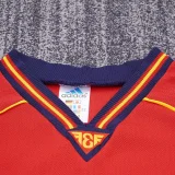 1998 Spain Home Kids Retro Soccer Jersey