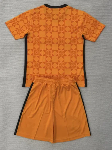 25-26 Sunderland Orange GoalKeeper Kids Soccer Jersey