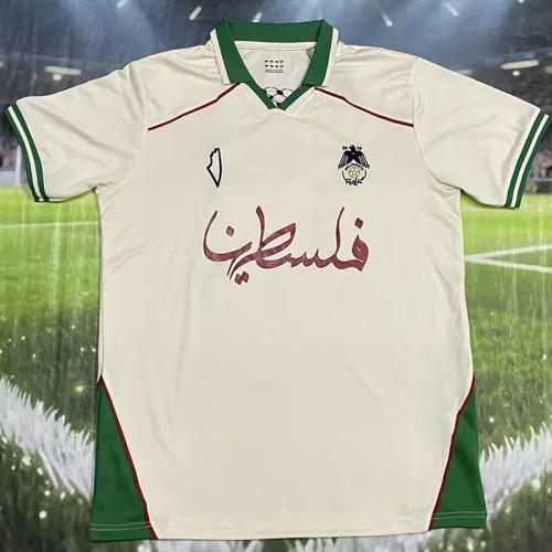 25-26 Palestina Beige Training shirts (#17)绿领