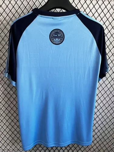 2025 Ad Oasis Joint Edition Blue Casual T-Shirt