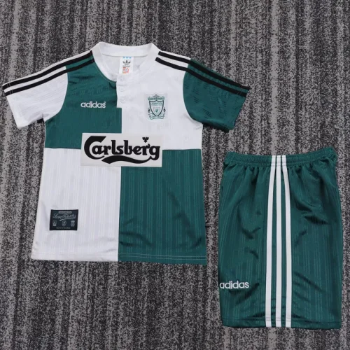 1995-1996 LIV Away Kids Retro Soccer Jersey