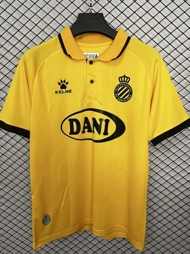 25-26 Espanyol Yellow 125th Anniversary Fans Soccer Jersey
