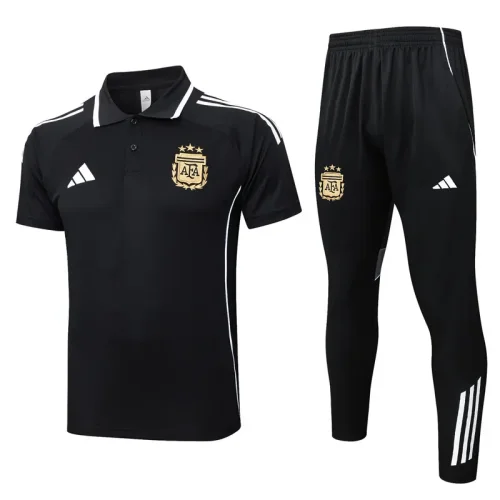 25-26 Argentina Black Polo Tracksuit #C2567