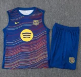 25-26 BAR Fancy blue Tank top and shorts suit #D25209