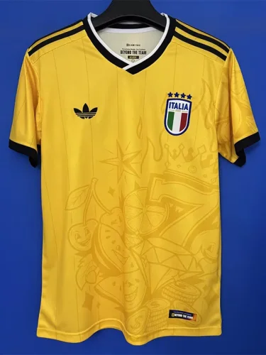 25-26 Italy Yellow Special Edition Training shirts (游戏图案)