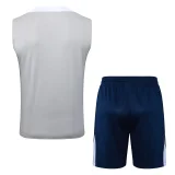25-26 TOT Light gray Tank top and shorts suit #D25205