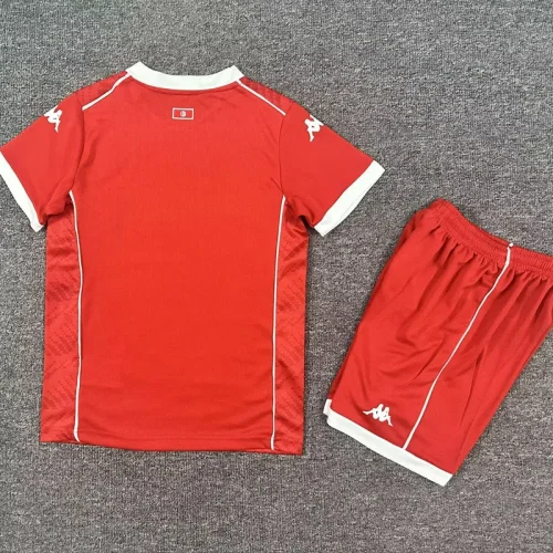 2025-26 Tunisia Home Kids Soccer Jersey