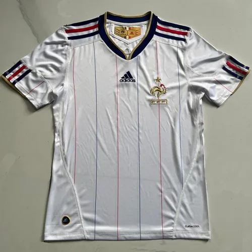 2010 France Away Retro Soccer Jersey