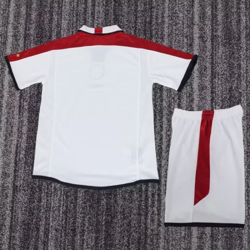 2004 England Home Kids Retro Soccer Jersey