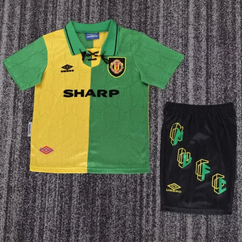 1992-1994 Man Utd Away Kids Retro Soccer Jersey
