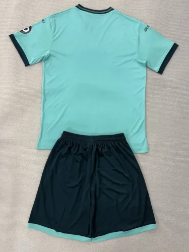 2025-26 Wolves Away Kids Soccer Jersey