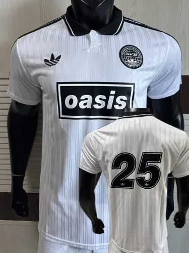 2025 Ad Oasis Joint Edition #25 Player Version White Polo Short Sleeve (黑边)