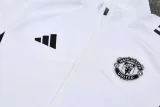 2025-26 Man Utd White Jacket Tracksuit