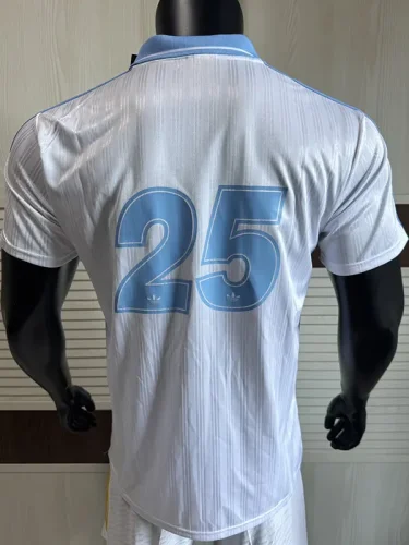 2025 Ad Oasis Joint Edition #25 Player Version White Polo Short Sleeve (蓝边)