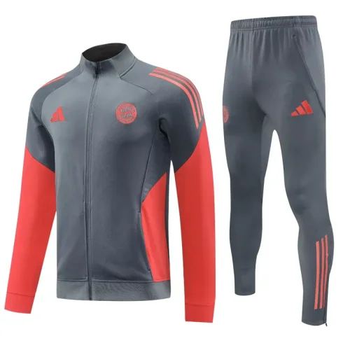 2025-26 Bayern Gray Jacket Tracksuit