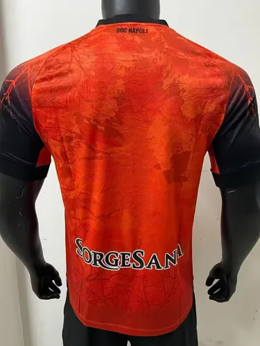 2025-26 Napoli Halloween Orange Player Version Soccer Jersey