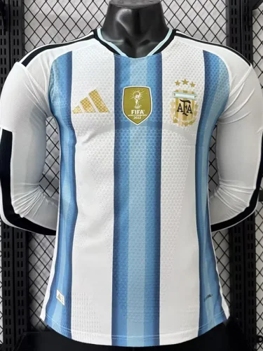 2026-27 Argentina Home Long Sleeve Player Version Soccer Jersey (长袖球员)