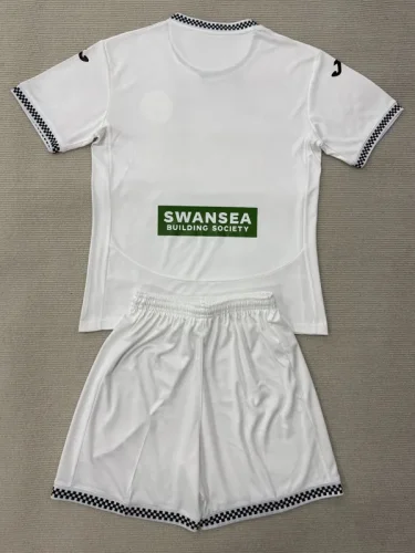 2025-26 Swansea City Home Kids Soccer Jersey