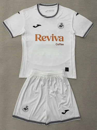2025-26 Swansea City Home Kids Soccer Jersey