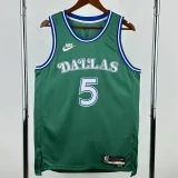 2025-26 Dallas Mavericks RUSSELL #5 Green Retro Top Quality Hot Pressing NBA Jersey