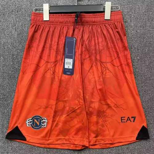 2025-26 Napoli Orange Shorts Pants