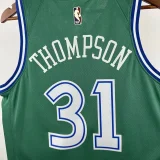 2025-26 Dallas Mavericks THOMPSON #31 Green Retro Top Quality Hot Pressing NBA Jersey