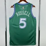 2025-26 Dallas Mavericks RUSSELL #5 Green Retro Top Quality Hot Pressing NBA Jersey