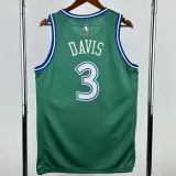 2025-26 Dallas Mavericks DAVIS #3 Green Retro Top Quality Hot Pressing NBA Jersey