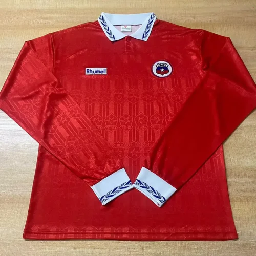 1995 Chile Home Long Sleeve Retro Soccer Jersey (长袖)