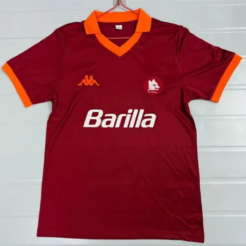 1985-1986 Roma Home Retro Soccer Jersey