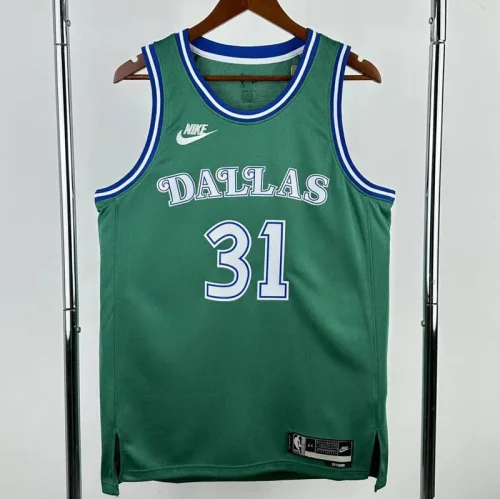 2025-26 Dallas Mavericks THOMPSON #31 Green Retro Top Quality Hot Pressing NBA Jersey