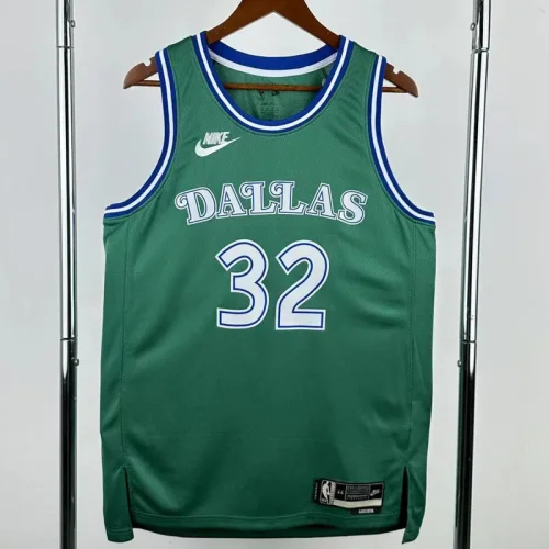 2025-26 Dallas Mavericks FLAGG #32 Green Retro Top Quality Hot Pressing NBA Jersey