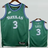 2025-26 Dallas Mavericks DAVIS #3 Green Retro Top Quality Hot Pressing NBA Jersey
