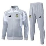 2025-26 RMA Gray Jacket Tracksuit #A2596