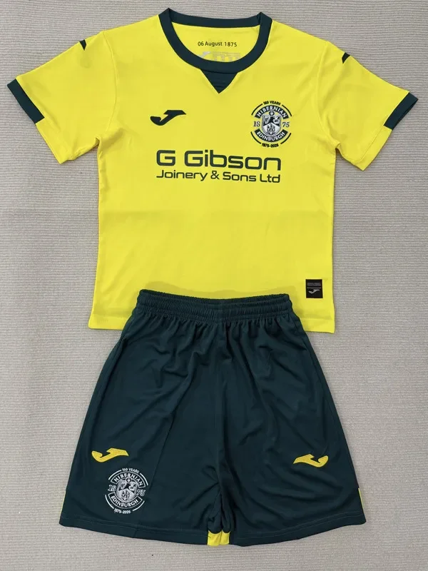 2025-26 Hibernian FC Away Kids Soccer Jersey